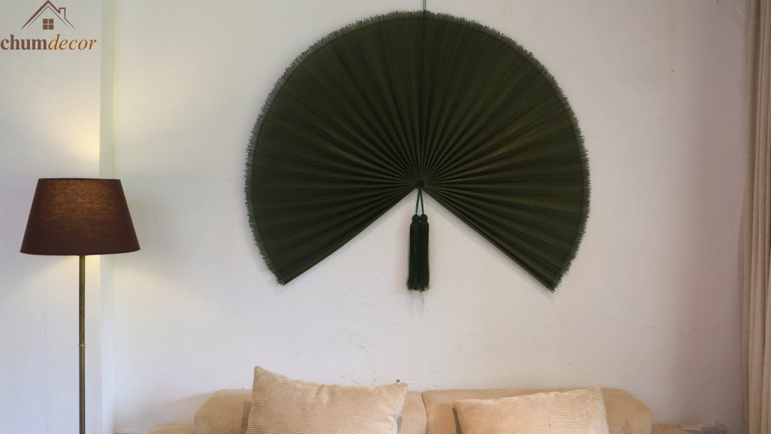 Bamboo Fan Wall: Weaving Culture into Your Decor