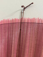 Large Bamboo Wall Fan – Dusty Rose Headboard Decor, Boho Japandi