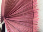 Large Bamboo Wall Fan – Dusty Rose Headboard Decor, Boho Japandi