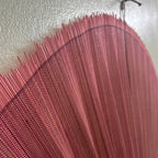 Large Bamboo Wall Fan – Dusty Rose Headboard Decor, Boho Japandi