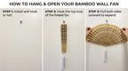 Boho Wall Basket Decor | Handwoven Seagrass Wall Basket Set for Living Room, Bedroom & Nursery