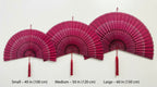 Handcrafted Bamboo Wall Fan Decor | Large Boho Woven Wall Art