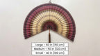 Bamboo Wall Fan Decor Brown – Large Boho Wall Hanging