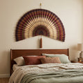 Bamboo Wall Fan Decor Brown – Large Boho Wall Hanging