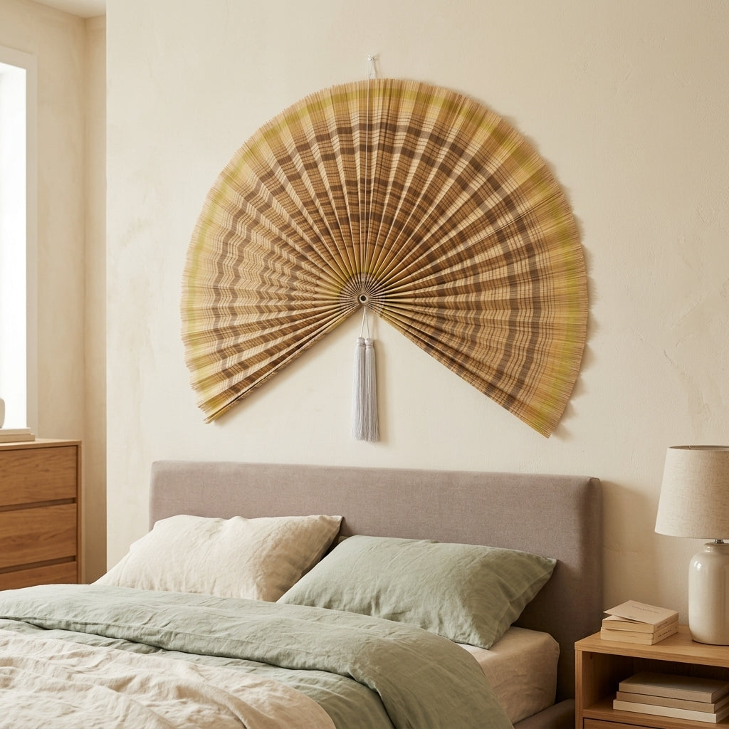 Boho Wall Basket Decor | Handwoven Seagrass Wall Basket Set for Living Room, Bedroom & Nursery