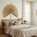 Boho Wall Basket Decor | Handwoven Seagrass Wall Basket Set for Living Room, Bedroom & Nursery