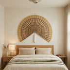 Boho Wall Basket Decor | Handwoven Seagrass Wall Basket Set for Living Room, Bedroom & Nursery