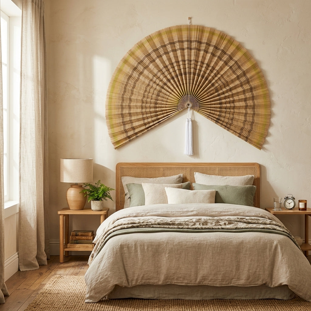 Boho Wall Basket Decor | Handwoven Seagrass Wall Basket Set for Living Room, Bedroom & Nursery