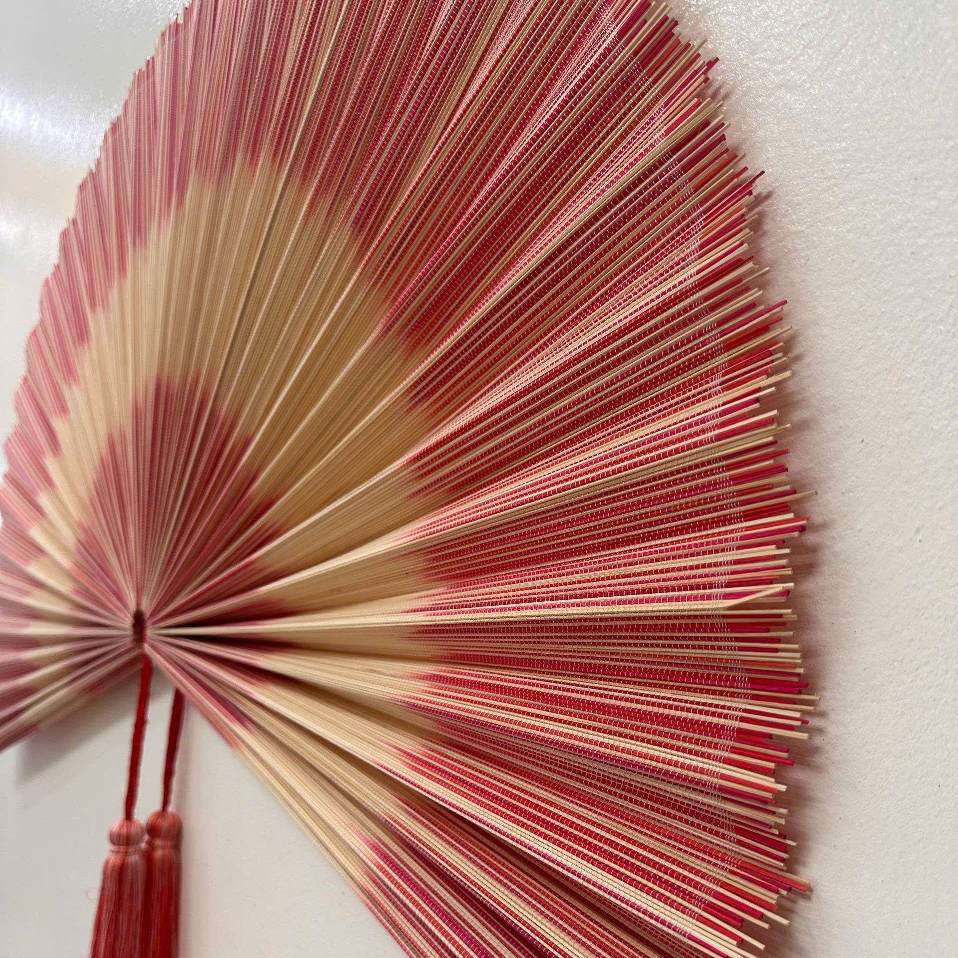 Oversized Bamboo Wall Fan Decor for Bedroom & Headboard