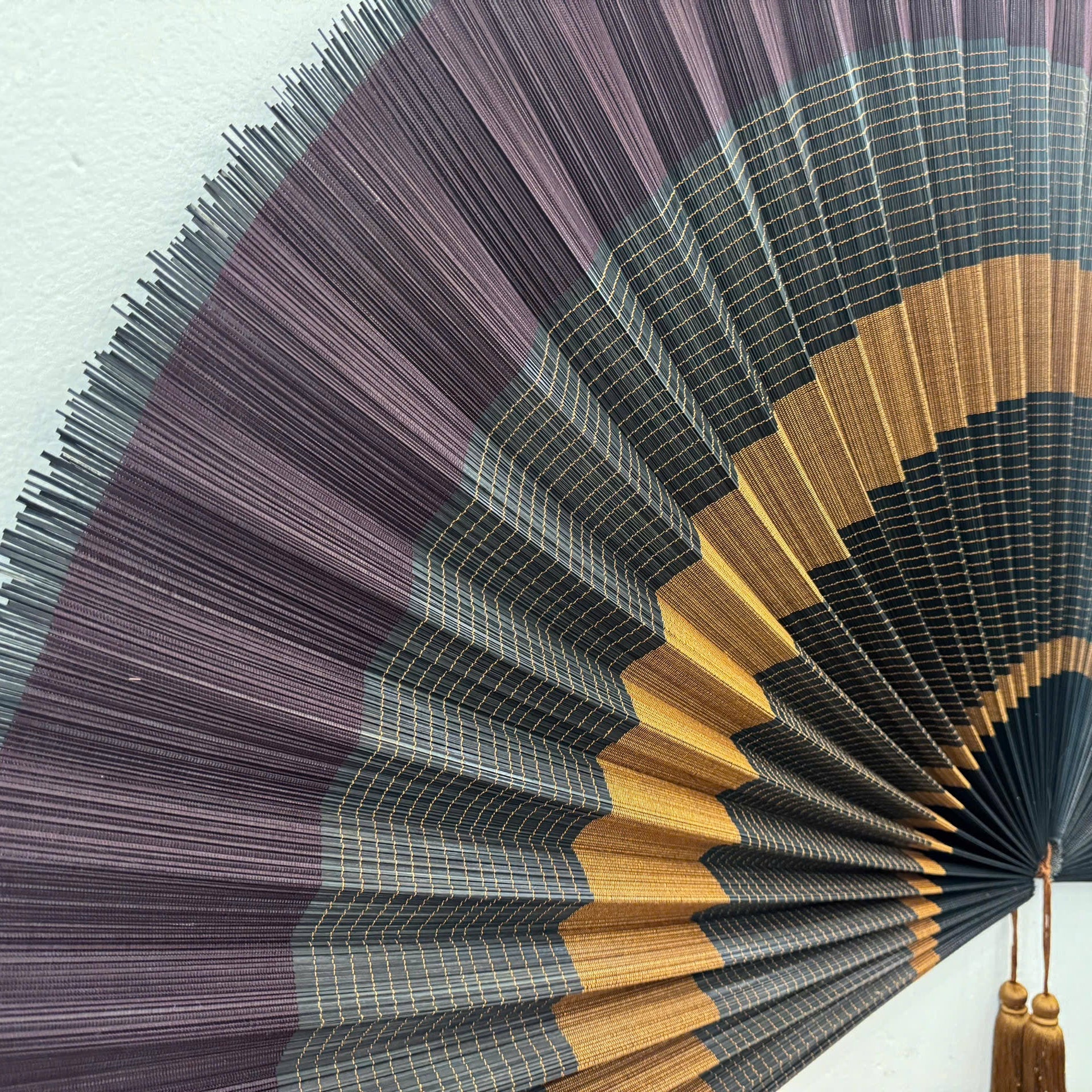 Large Bamboo Wall Fan Decor | Boho Wall Hanging for Bedroom & Living Room