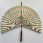 Bamboo Wall Fan Decor – Large Handmade Boho Wall Hanging