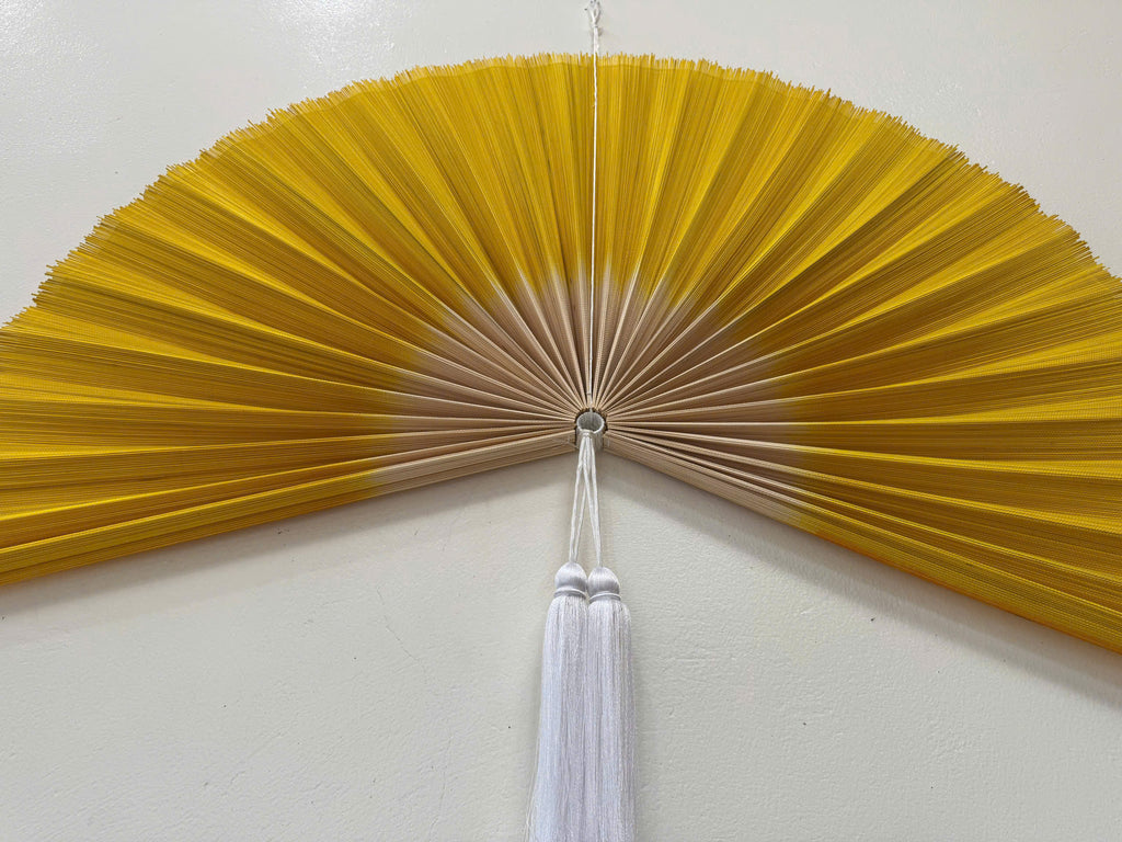 Large Bamboo Wall Fan Decor – Boho Wall Art for Bedroom & Living Room