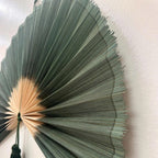 Artisan Green Bamboo Wall Fan – Large Boho Statement Art