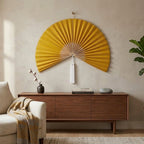 Large Bamboo Wall Fan Decor – Boho Wall Art for Bedroom & Living Room
