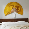 Large Bamboo Wall Fan Decor – Boho Wall Art for Bedroom & Living Room