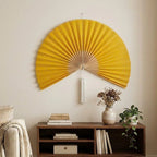 Large Bamboo Wall Fan Decor – Boho Wall Art for Bedroom & Living Room