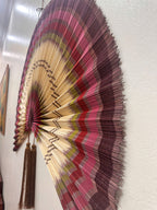 Bamboo Wall Fan Decor Brown – Large Boho Wall Hanging